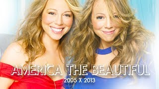 Mariah Carey - America The Beautiful (NBC 2005 vs NBC 2013) SHOWDOWN