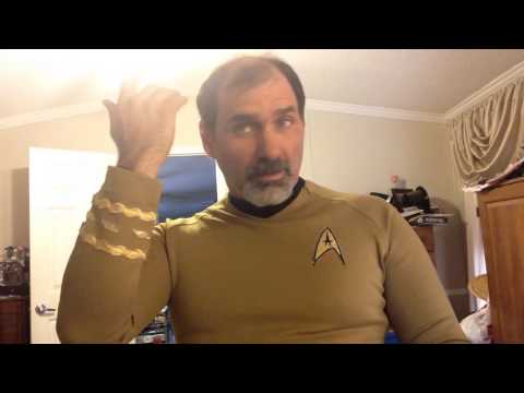 My Anovos Capt Kirk Shirt (Avacado Green) Appears gold on camera