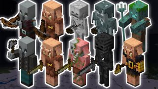 WEAPON-WIELDING MOBS VS 10 OF EVERY MOB  MINECRAFT