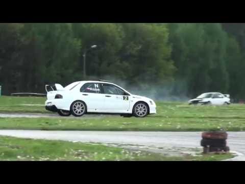 Różak Tomasz - Mitsubishi Lancer Evo IX - SuperOES 5 Runda  Tor Kielce 21-05-2016