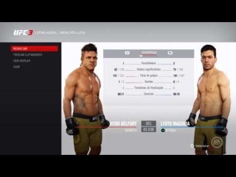UFC 224-Vitor Belfort VS Lyoto Machida (SIMULAÇÃO-EA SPORTS UFC 3)
