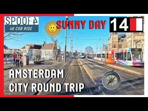 Cabinerit Tram 14 Amsterdam | Centraal Station - Javaplein - CS | 4K Tram Driver Cabview