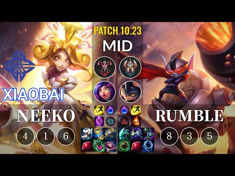 ES Xiaobai Neeko vs Rumble Mid - KR Patch 10.23