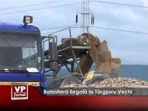 Illegal ballast pit in Târgsoru Vechi