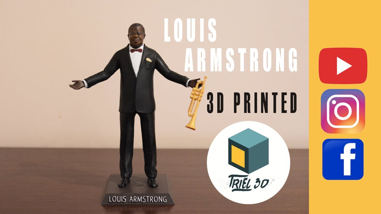 Louis Armstrong 3D Print Model