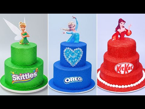 💎 Video Memuaskan 💎 Tantangan Menghias Kue Putri Zamrud, Ruby, dan Berlian | Resep Kue Coklat Mewah