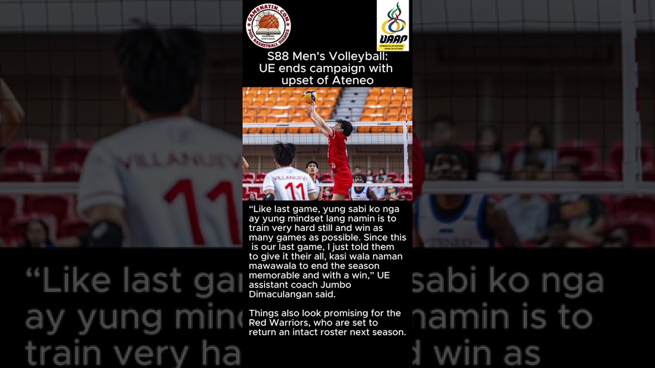 UAAP Men's Volleyball: UE ends season with upset win over Ateneo