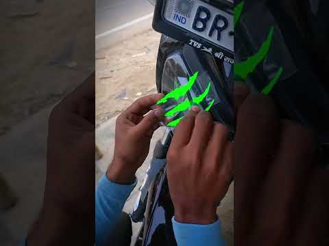 TVs raider headlight sticker 🤑👀 #youtubeshorts #trending #viralvideo