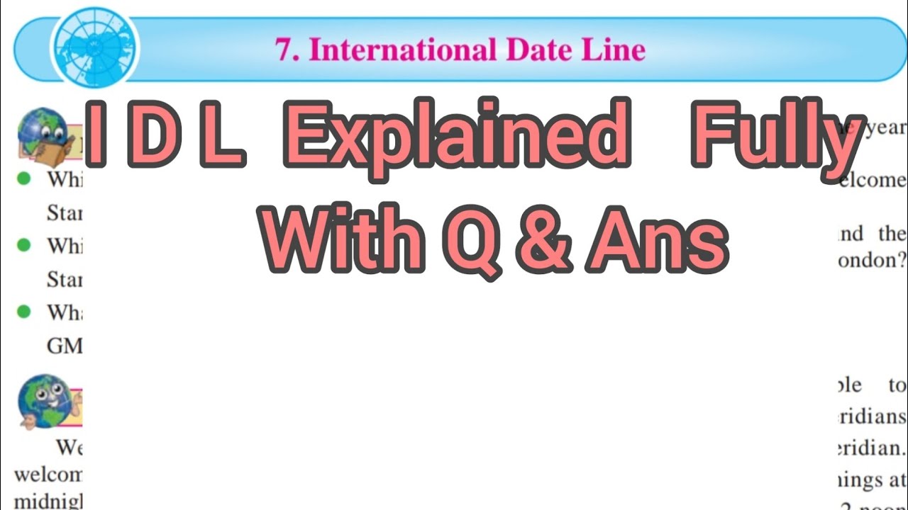 International Date Line 9th Geography Maharashtra board