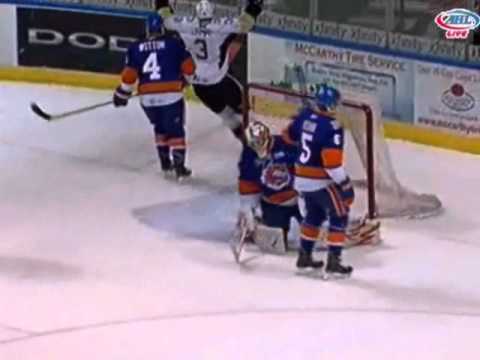 Eric Tangradi Snipe Goal - Jan 7, 2011
