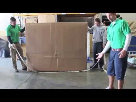 Part of a video titled How to Move a Mattress the easy way - YouTube