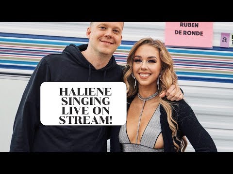 HALIENE SINGING 'THE HARDEST PART' LIVE ON STREAM!