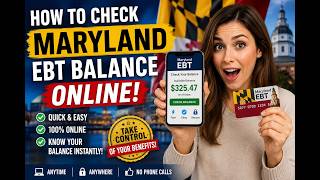 How to check Maryland EBT balance online