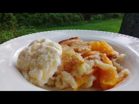 The Most Delicious Peach Cobbler Recipe | How to make Peach Cobbler Recipe with Can Peaches