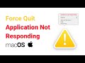 Fix Application Not Responding Mac OS (iMac, MacBook, Mac Mini)