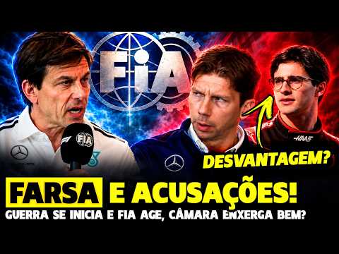 🚨GUERRA IRROMPE NA F1 E FARSA É EXPOSTA POR EQUIPES! CÂMARA SERÁ PREJUDICADO POR VISÃO? FÓRMULA 1