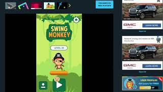Swing Monkey (Levels 15-30 Cool Math Games