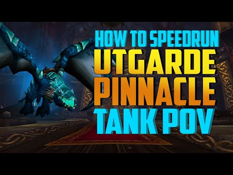 Utgarde Pinnacle Speedrun Intro Tank POV - WotLK Classic