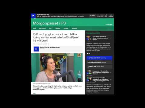 Morgonpasset P3 pratar om RobotRalf