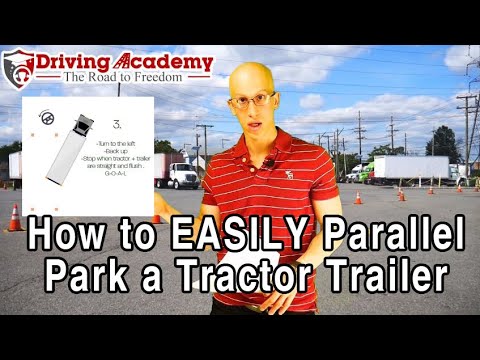 How to Easily Parallel Park a Tractor Trailer! - CDL Driving Academy