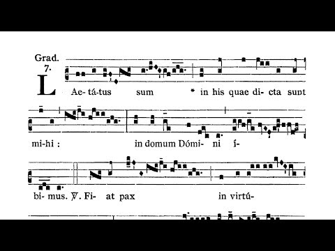 Dominica IV in Quadragesima (Fourth Sunday of Lent) - Graduale (Laetatus sum)