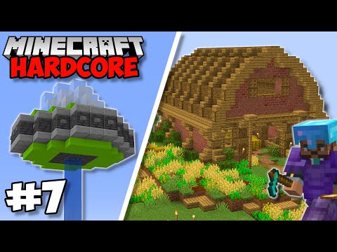 I Built A HUGE Farming Area! - Minecraft 1.18 Hardcore (#7)