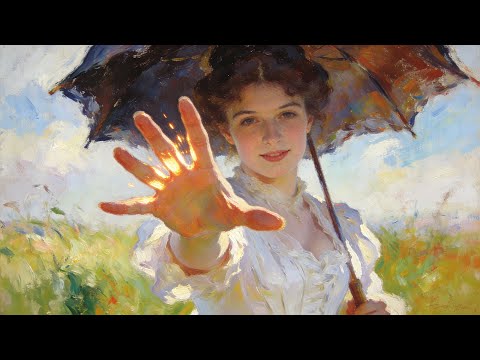 Visual Poem | Claude Monet | Living Inside Monet's "Woman with a Parasol" | 4K