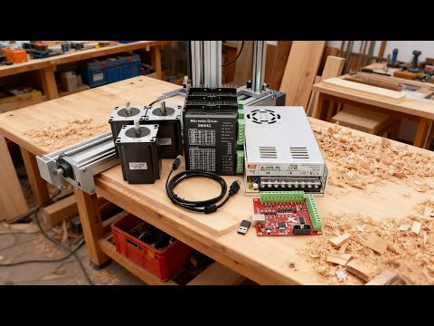 HLTNC CNC kit Nema 23 Stepper Motor TB6600 DM542 DM556 Driver + 350W Power Supply MACH3 Controller