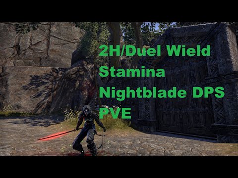 ESO - 2H/Duel Wield Stam Nightblade PVE DPS Build (Harrowstorm)