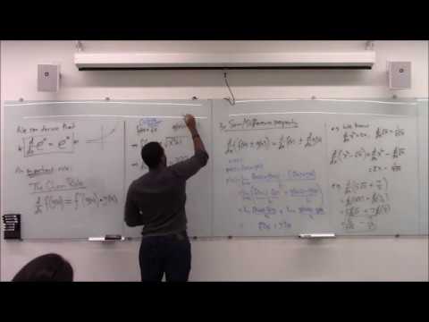 Math 1203-R03 Lecture 11 - Derivative rules & properties: Exponential Rule Chain Rule and Power Rule