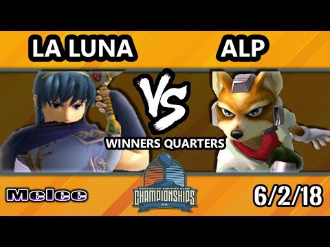 DHATX18 SSBM - La Luna (Marth) Vs. ALP (Fox) - Smash Melee Winners Quarters