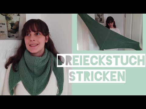 Knitting - Instructions for a simple triangular scarf No. 03 | Suitable for beginners #knitting #...