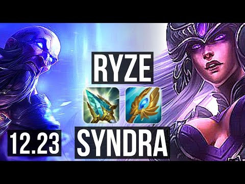 RYZE vs SYNDRA (MID) | 10/0/8, Legendary, Rank 10 Ryze | EUW Grandmaster | 12.23