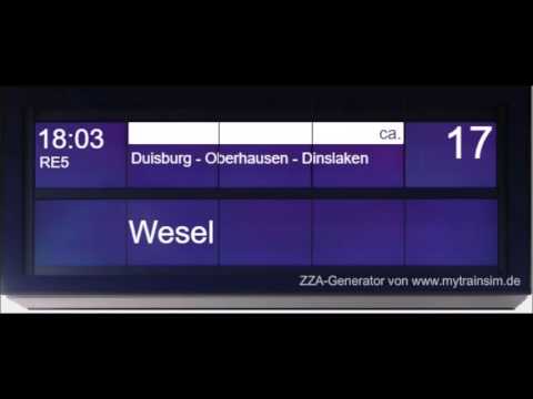 RE5 nach Wesel - ca. 55Min später - Blechelse Düsseldorf Hbf