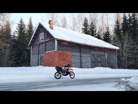 From the First Ride of the season 2023 - CRF300 Rally winter ride