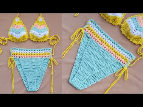 Crochet High Waisted Bikini Bottom Tutorial / Cheeky...