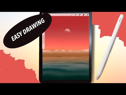 Anyone Draw a Stylized Landscape in Procreate- Easy Drawing For Ipad