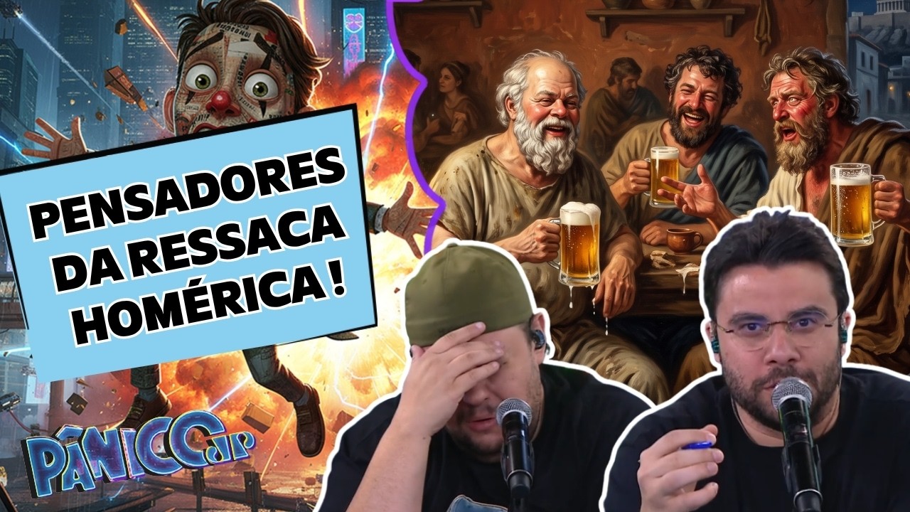 MÁRIO SERVE COSTELLA E PROFESSOR VILLA FAZEM RINHA DE PENSADORES DE RESSACA!