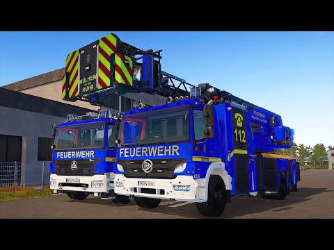 Blue Emergency Call 112 - Regenburg Fire Chief, Ambulances First Responding! 4K