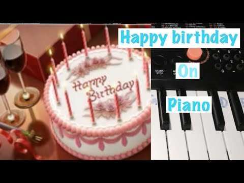 Saba Hassim Syed presents Happy Birthday song on piano || easy to play and learn|| With notes||