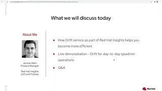 Red Hat Insights AMA: Compare Systems with Drift
