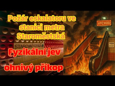 Ohnivý příkop na stanici metra Staroměstská