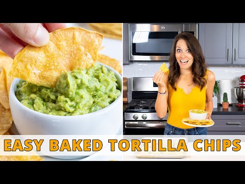 Easy Baked Corn Tortilla Chips (Only 3 Ingredients!)