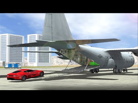 Airplane Pilot Car Transporter Flight Simulator New Update 2020: New Green Car - Android GamePlay