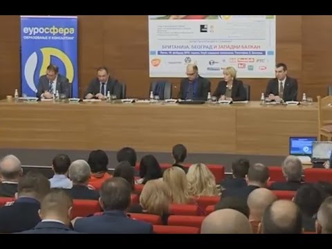 SNS Cukarica - Dr Vladimir Orlic na Medj. seminaru "Britanija, Beograd i Zapadni Balkan"