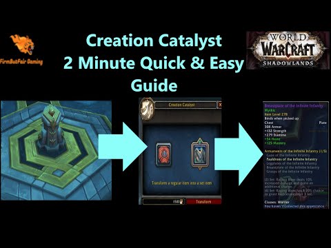 WoW: Shadowlands 9.2- Creation Catalyst Quick & Easy Guide!  Let's Make some Tier!