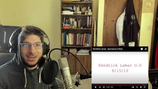 Rapper REACTS to Kendrick Lamar: Ignorance Is Bliss