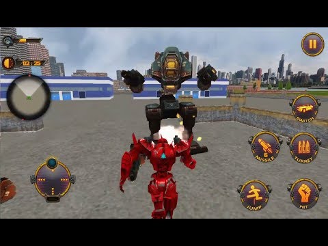 ► Robot Car War Transform Fight - Grand city rescue (Tech 3D Games Studios) Android Gameplay