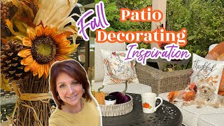Decorate with Me 🍁Fall Cozy Outdoor PATIO 🍂 + Apple Cider Autumn Cocktail