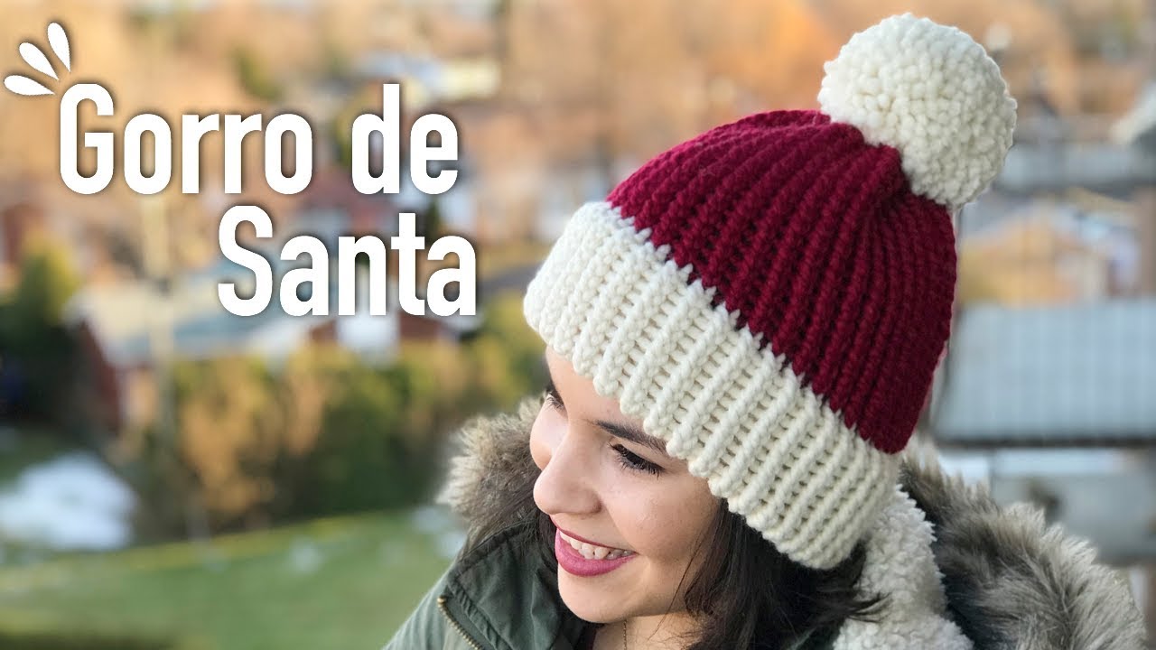GORRO DE SANTA EN TELAR CIRCULAR - TUTORIAL | Danii's Ways ♡